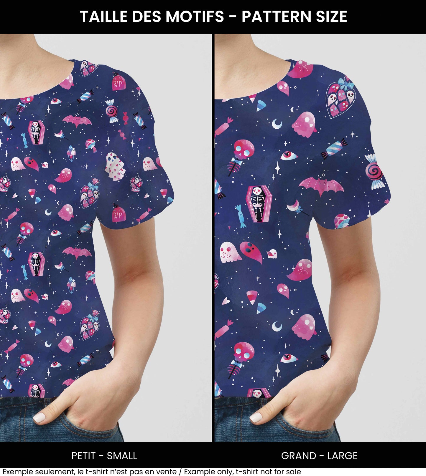Tissus | Halloween en rose