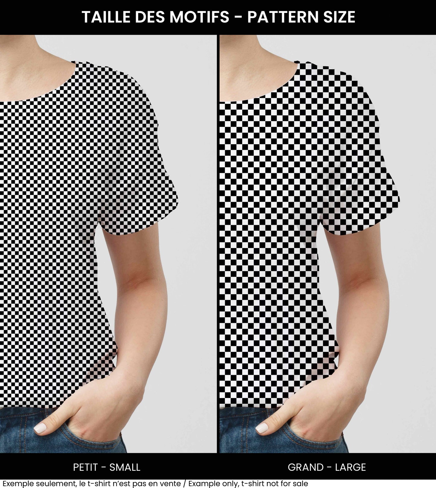 Tissus | Damier - Noir & blanc