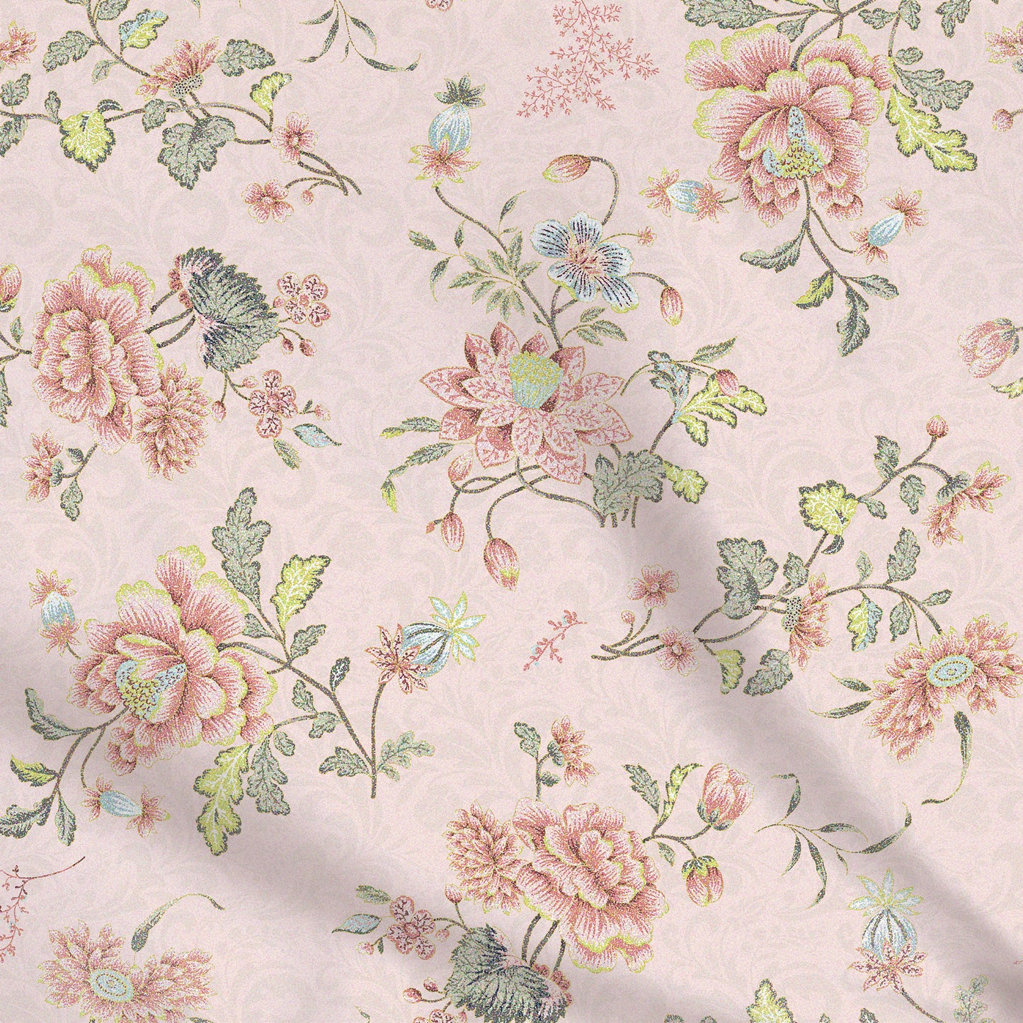 Fabrics | Pointillist Flowers