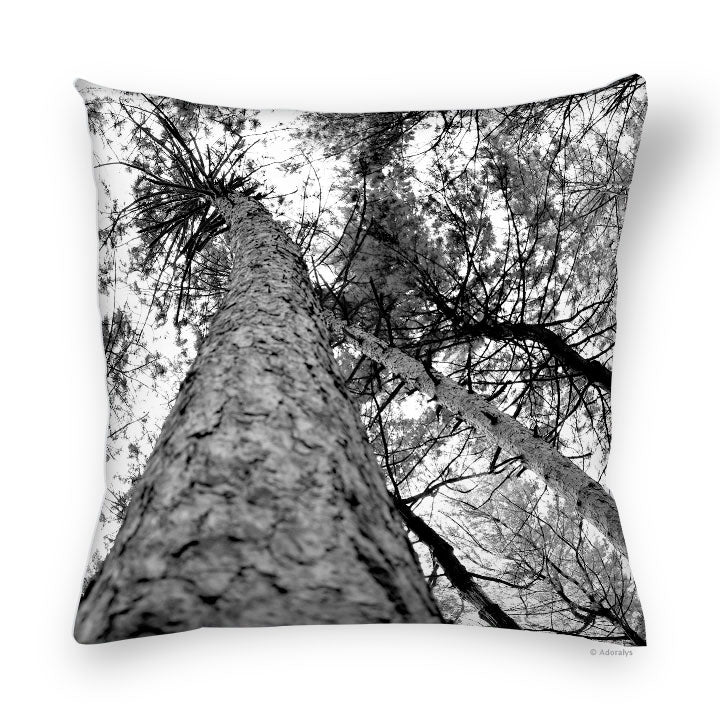 Cushion cover | In the woods - Black and white