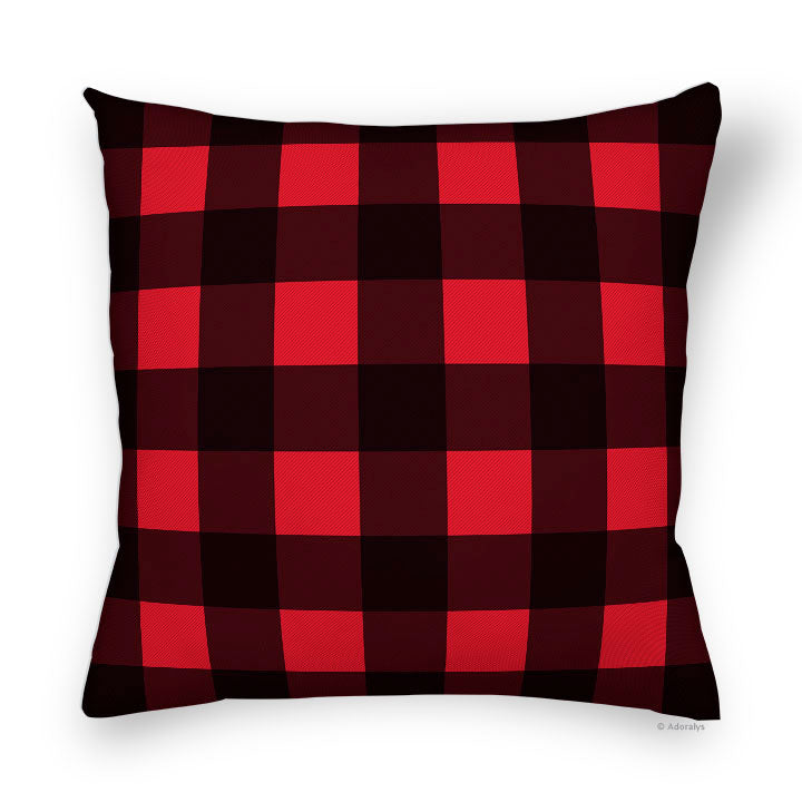Cushion cover | Checkered 1 - Red