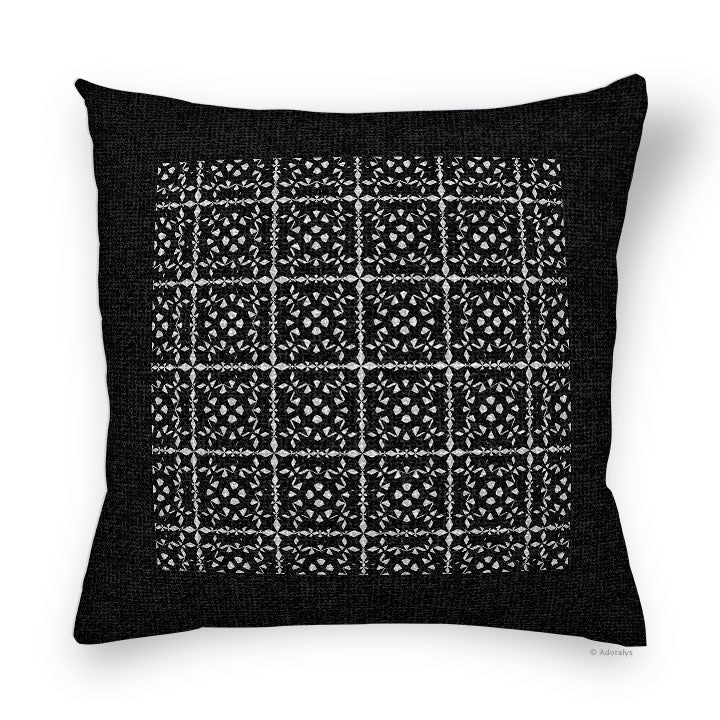 Cushion cover | Little stars - Black and white
