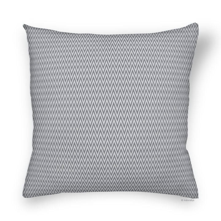 Cushion cover | Small chevrons - Grey