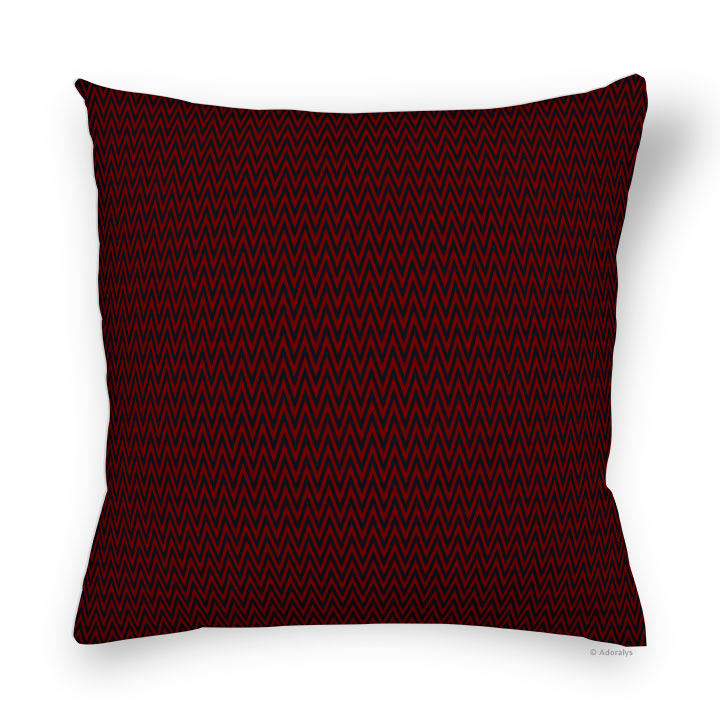 Cushion cover | Small chevrons - Red