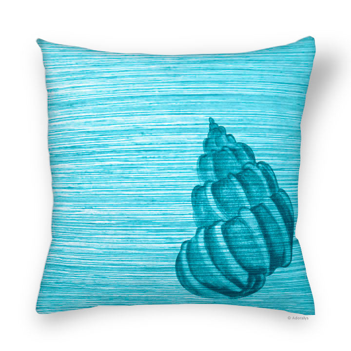 Cushion cover | Corner shell - Turquoise
