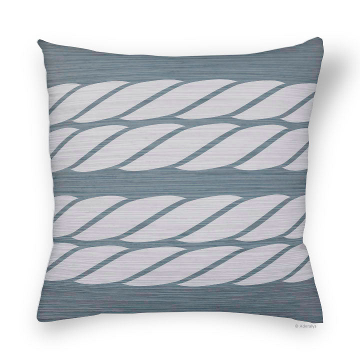 Cushion cover | Sea rope - Grey