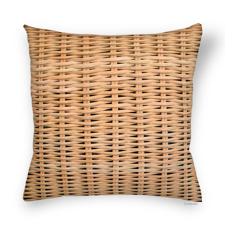 Cushion cover | Wicker basket - beige