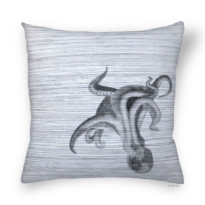 Cushion cover | Octopus - gray
