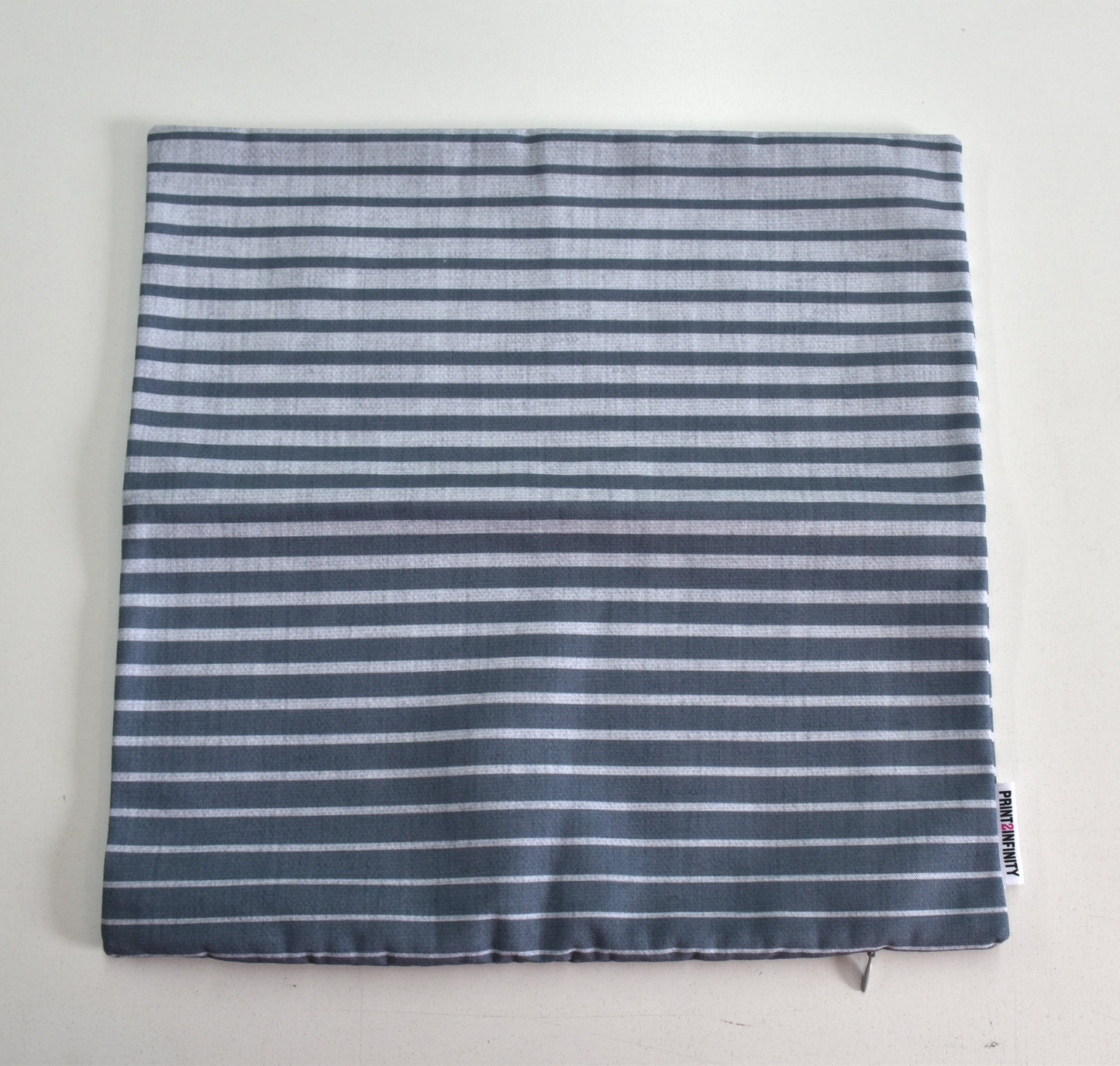 Housse de coussin 14x14 - Canevas | Lignes dégradées - Grise