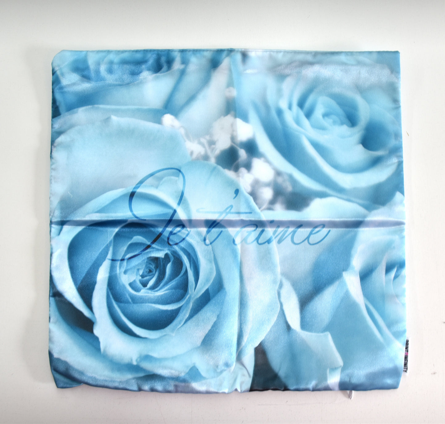 Cushion cover 14x14 - Satin | Pink - Blue