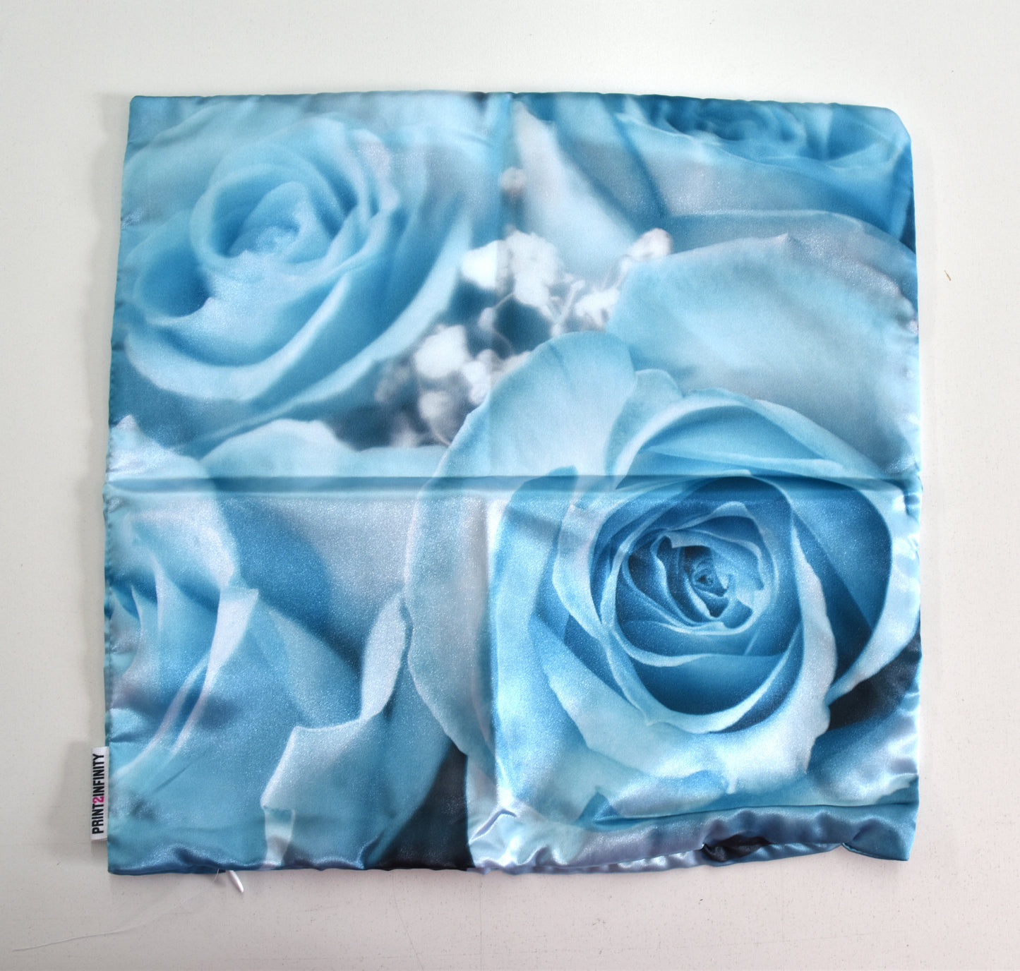 Cushion cover 14x14 - Satin | Pink - Blue
