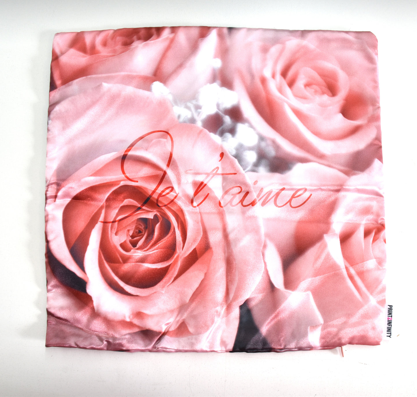 Cushion cover 14x14 - Satin | Pink - Salmon
