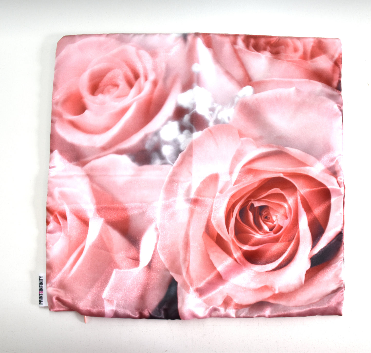 Cushion cover 14x14 - Satin | Pink - Salmon