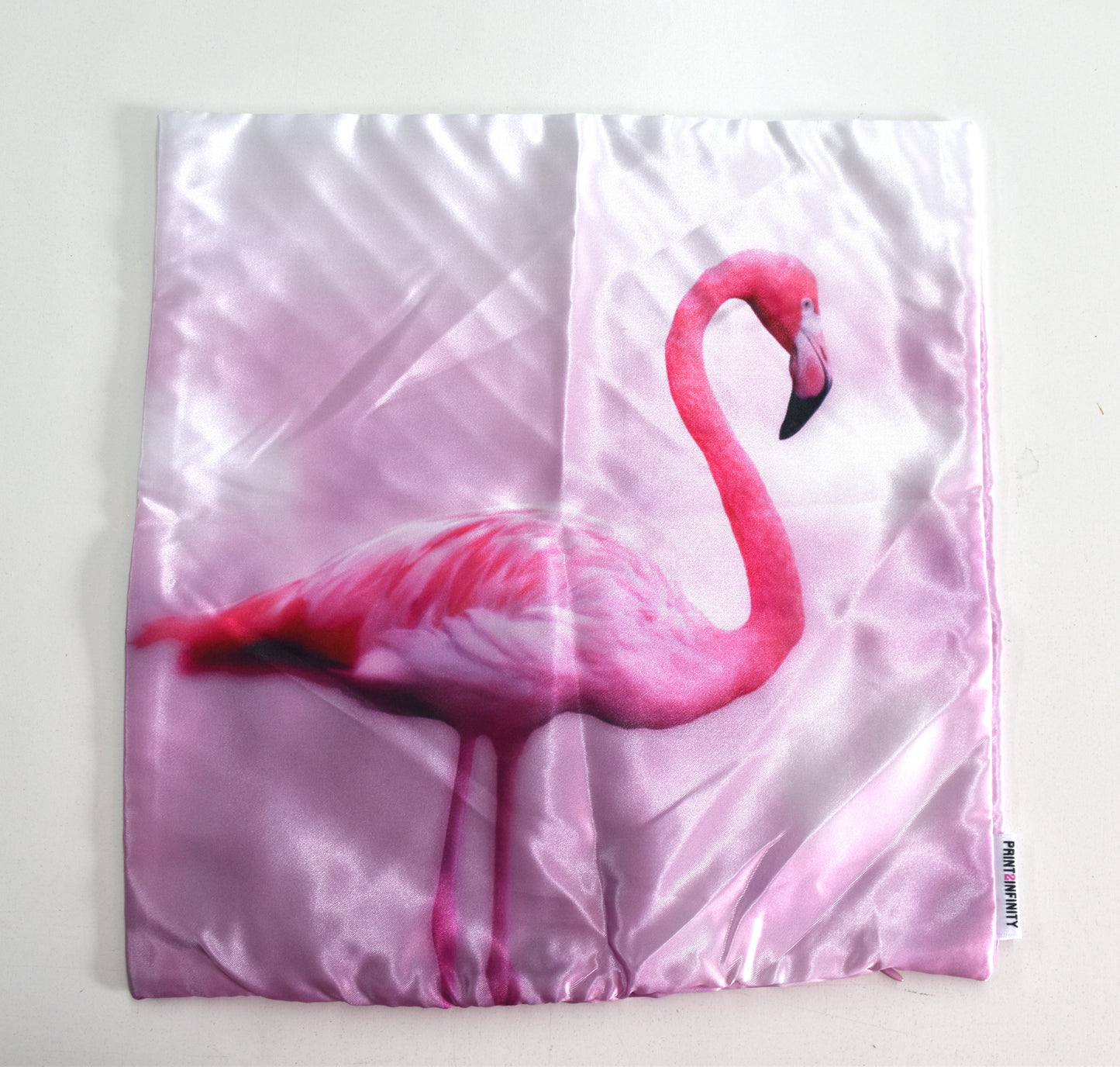 Cushion cover 14x14 - Satin | Flamingo - Pink