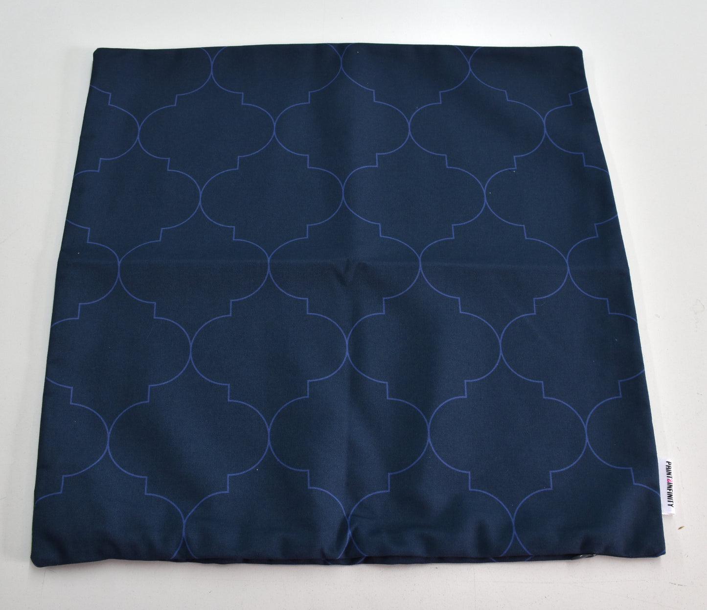 Cushion cover 18x18 - Canvas | Moroccan pattern - Navy
