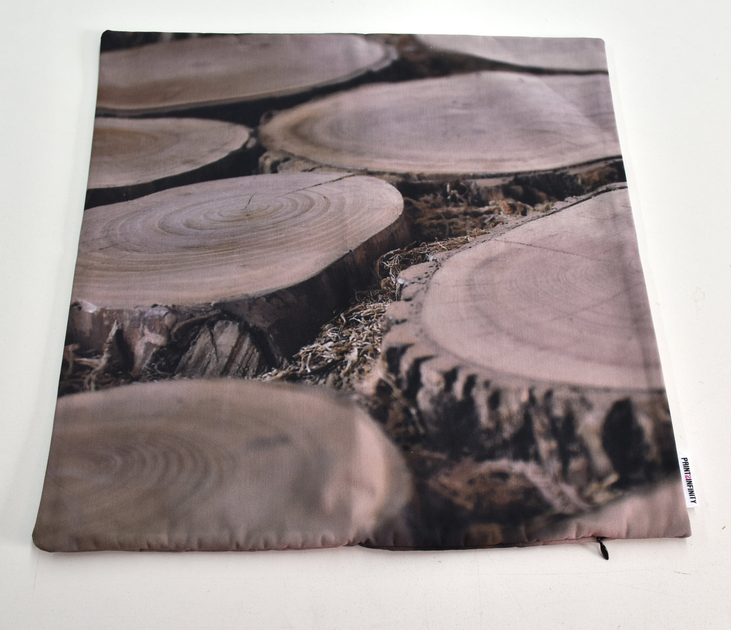 Cushion cover 18x18 - Canvas | Logs 2 - Colors
