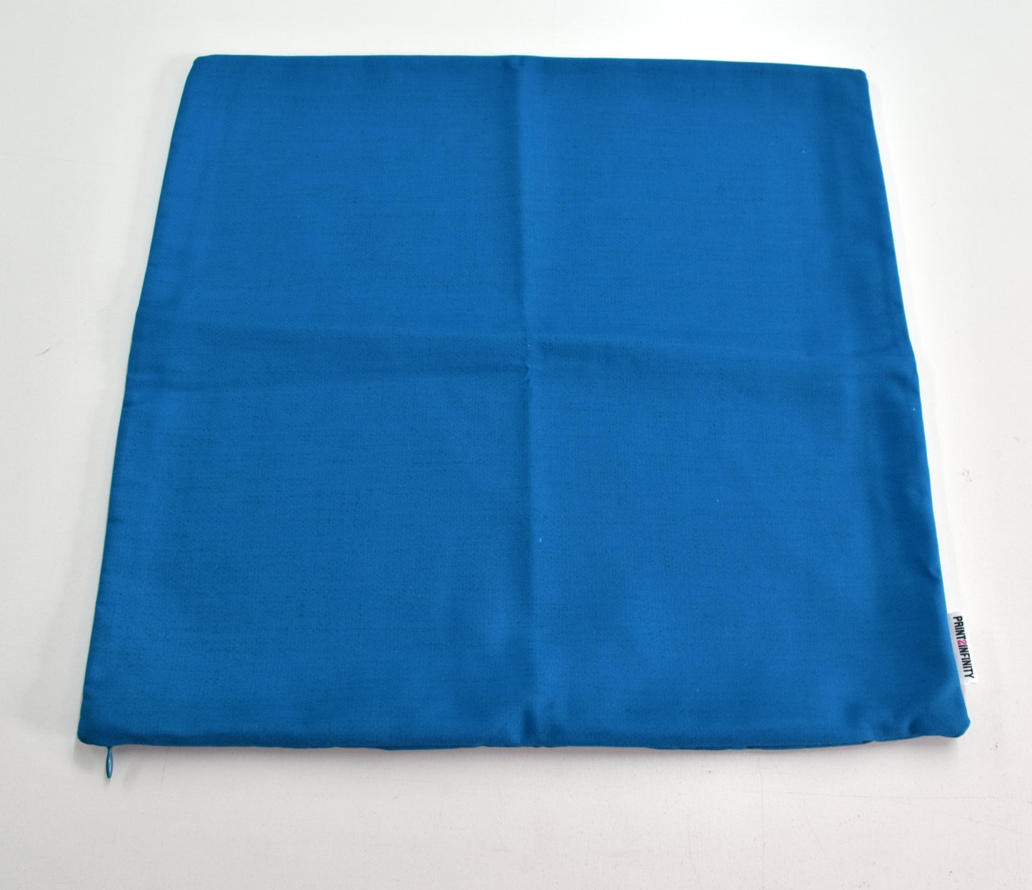 Cushion cover 18x18 - Canvas | Solid blue