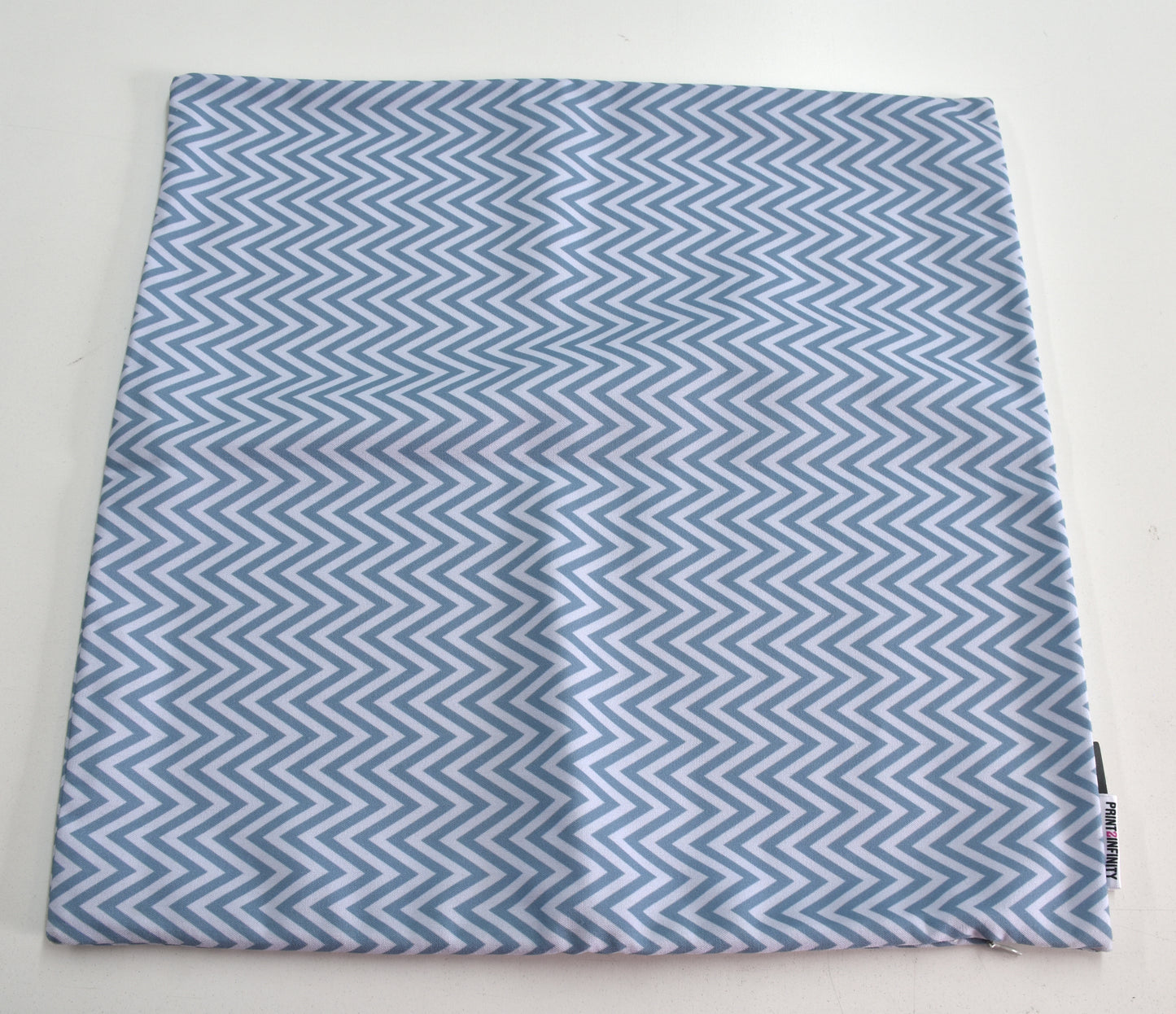 Cushion Cover 18x18 - Canvas | Vertical Chevrons - Grey