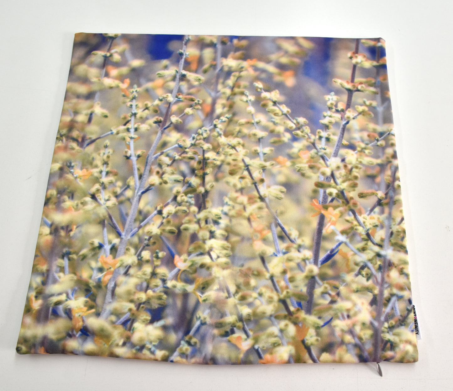 Cushion cover 18x18 - Canvas | Russian sage - Yellow
