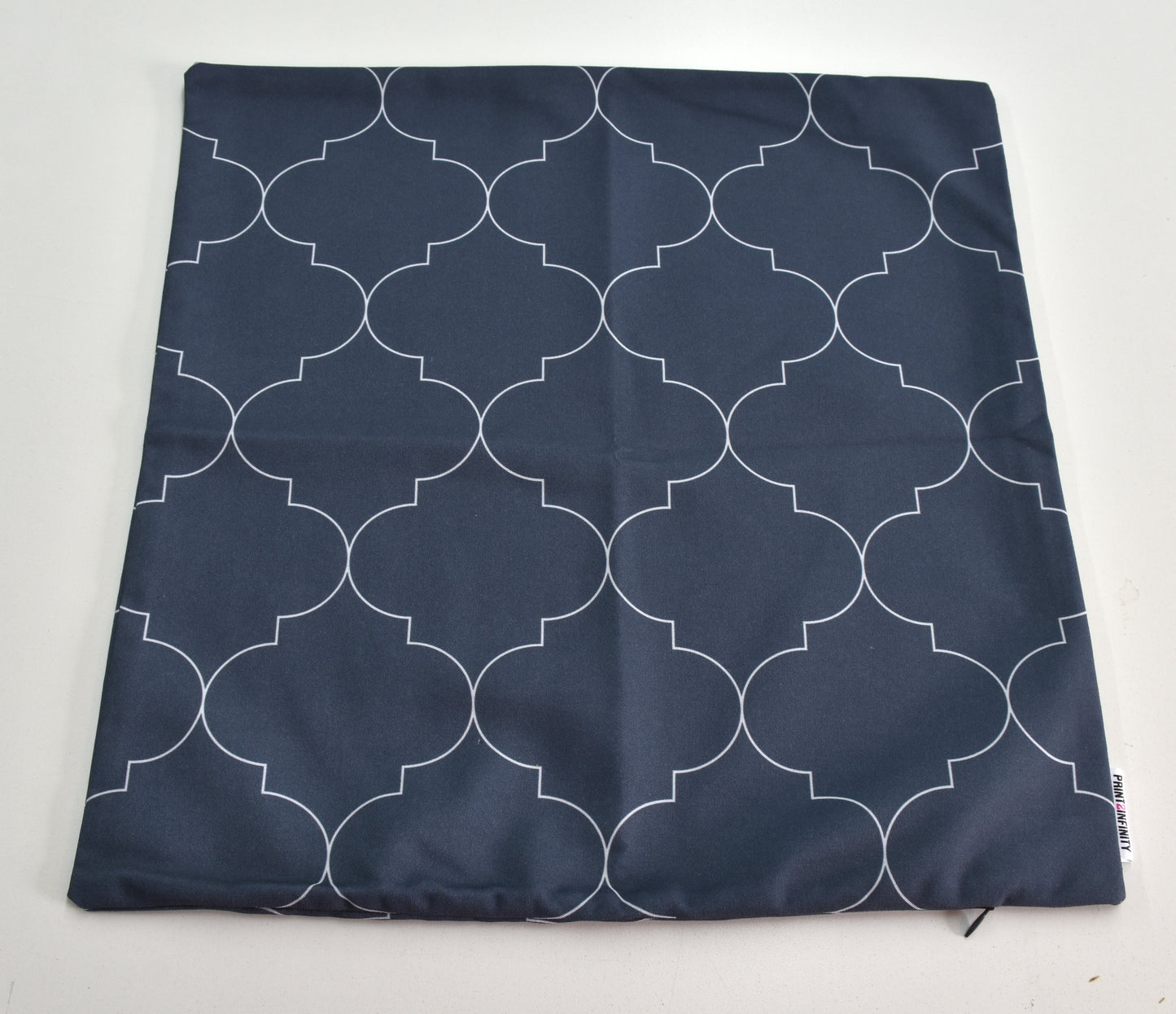 Cushion cover 18x18 - Canvas | Moroccan pattern - Grey