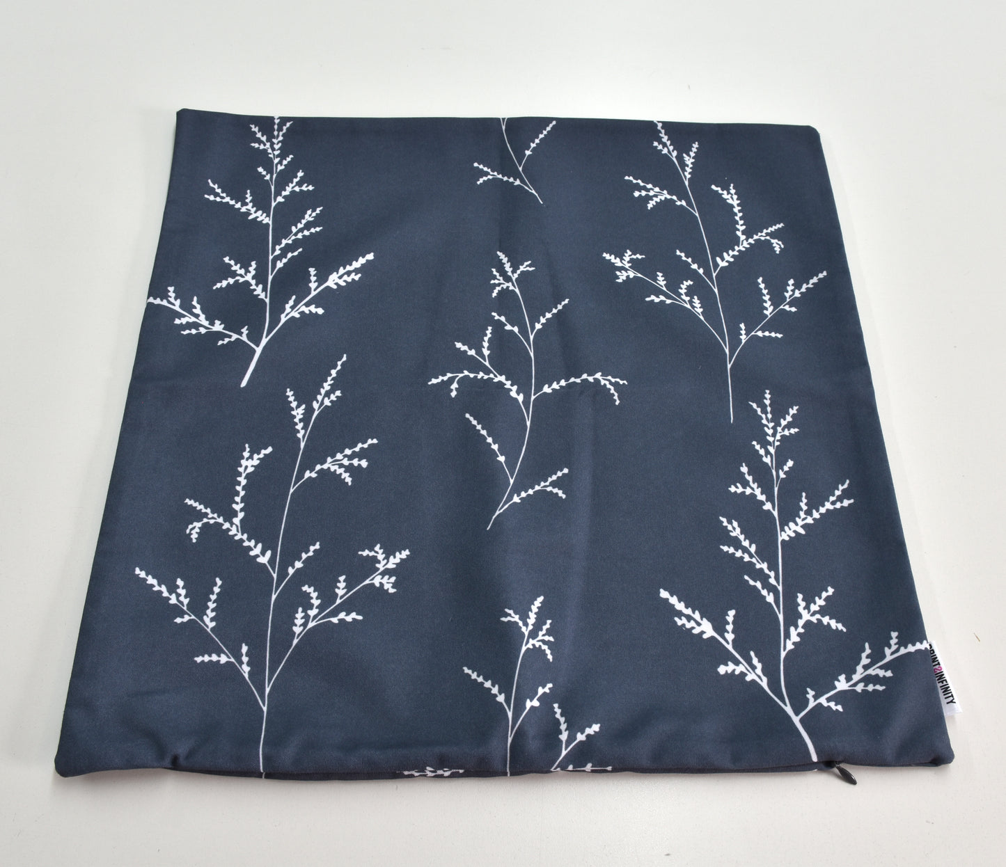 Cushion cover 18x18 - Canvas | Branches - Grey