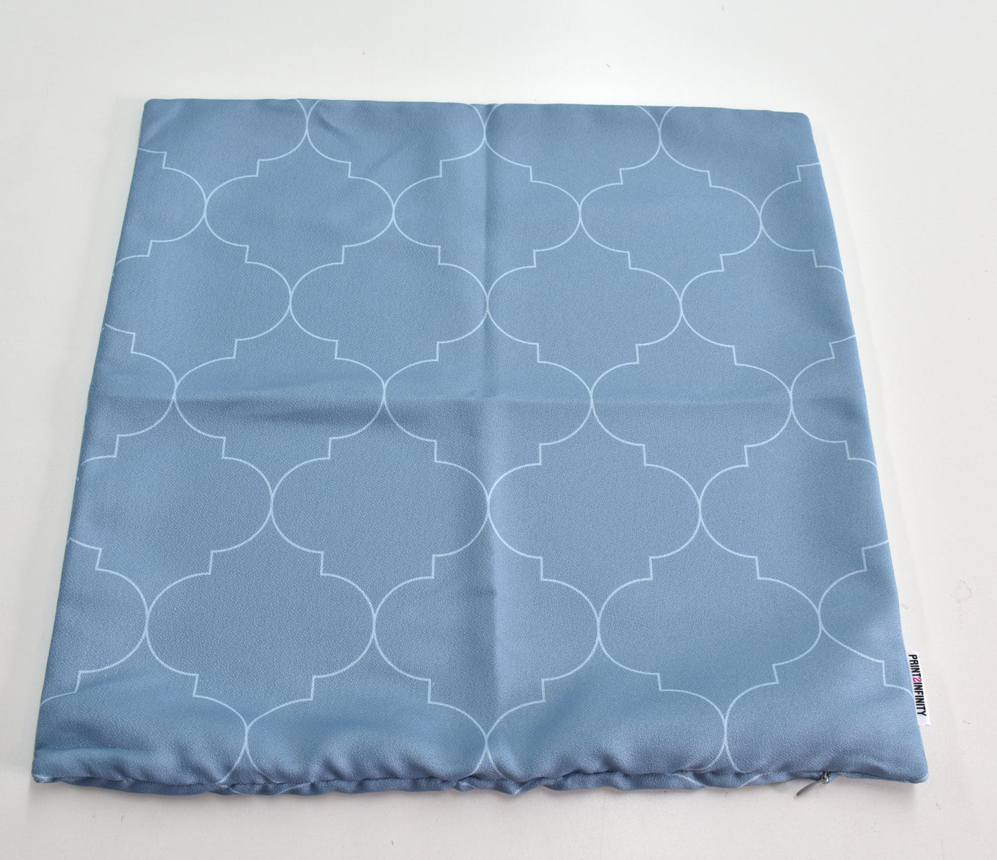 Cushion cover 18x18 - Crepe | Moroccan pattern - Blue
