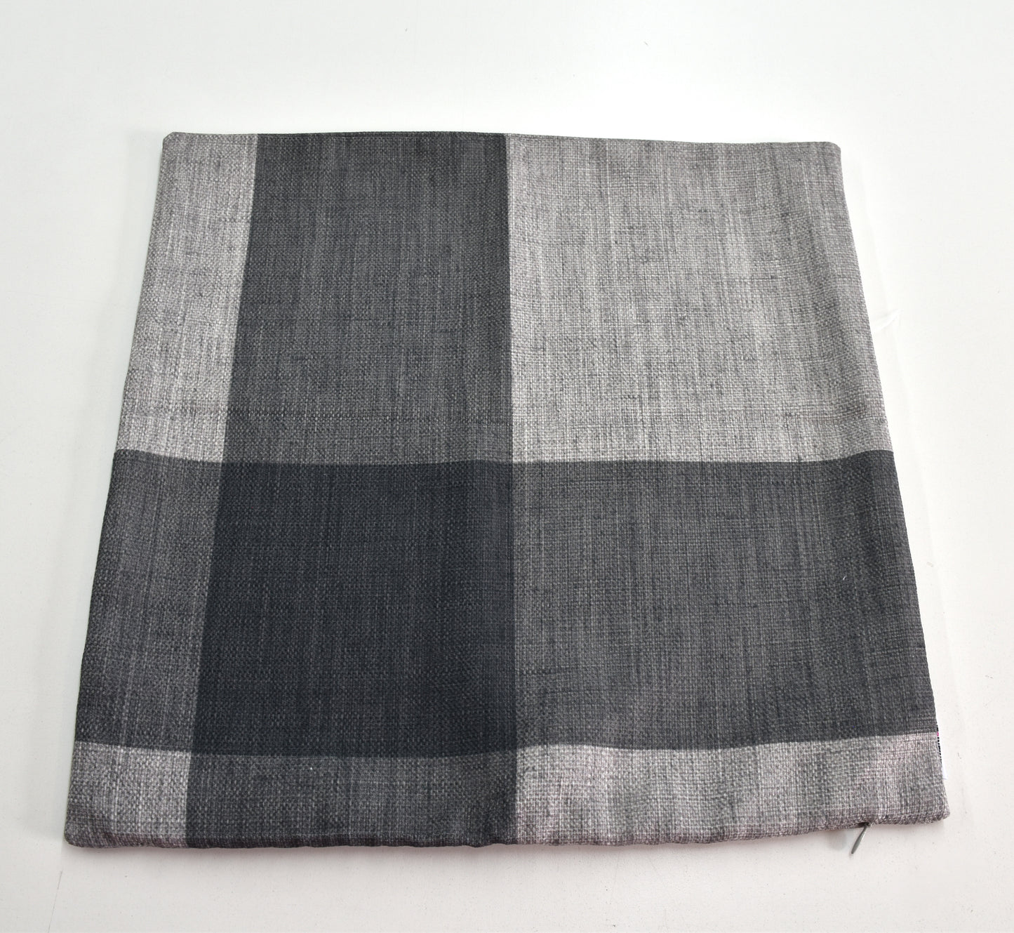 Cushion cover 18x18 - Polycube | Large cross - Warm gray