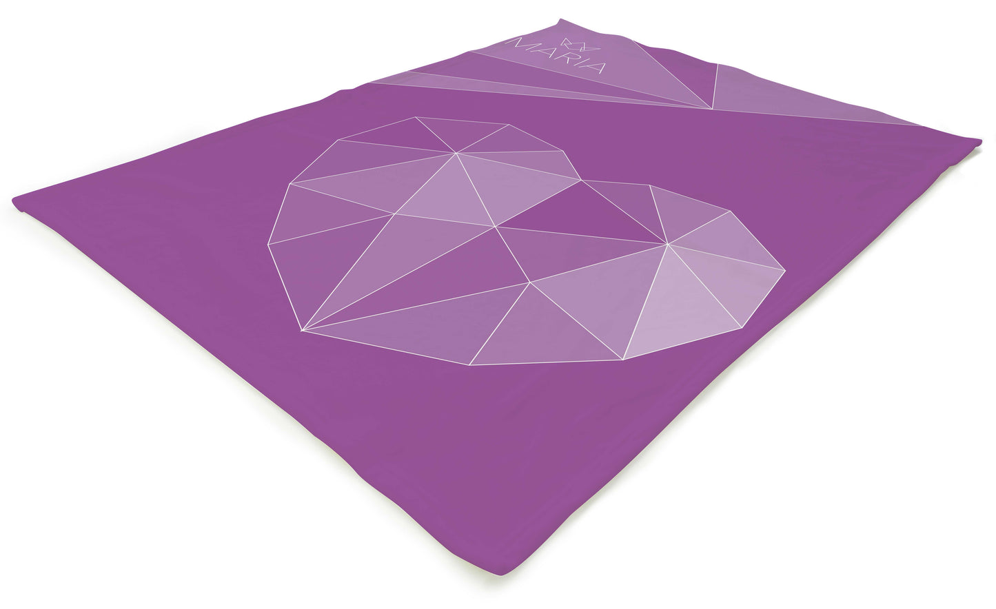 Couverture personnalisable | Coeur - mauve