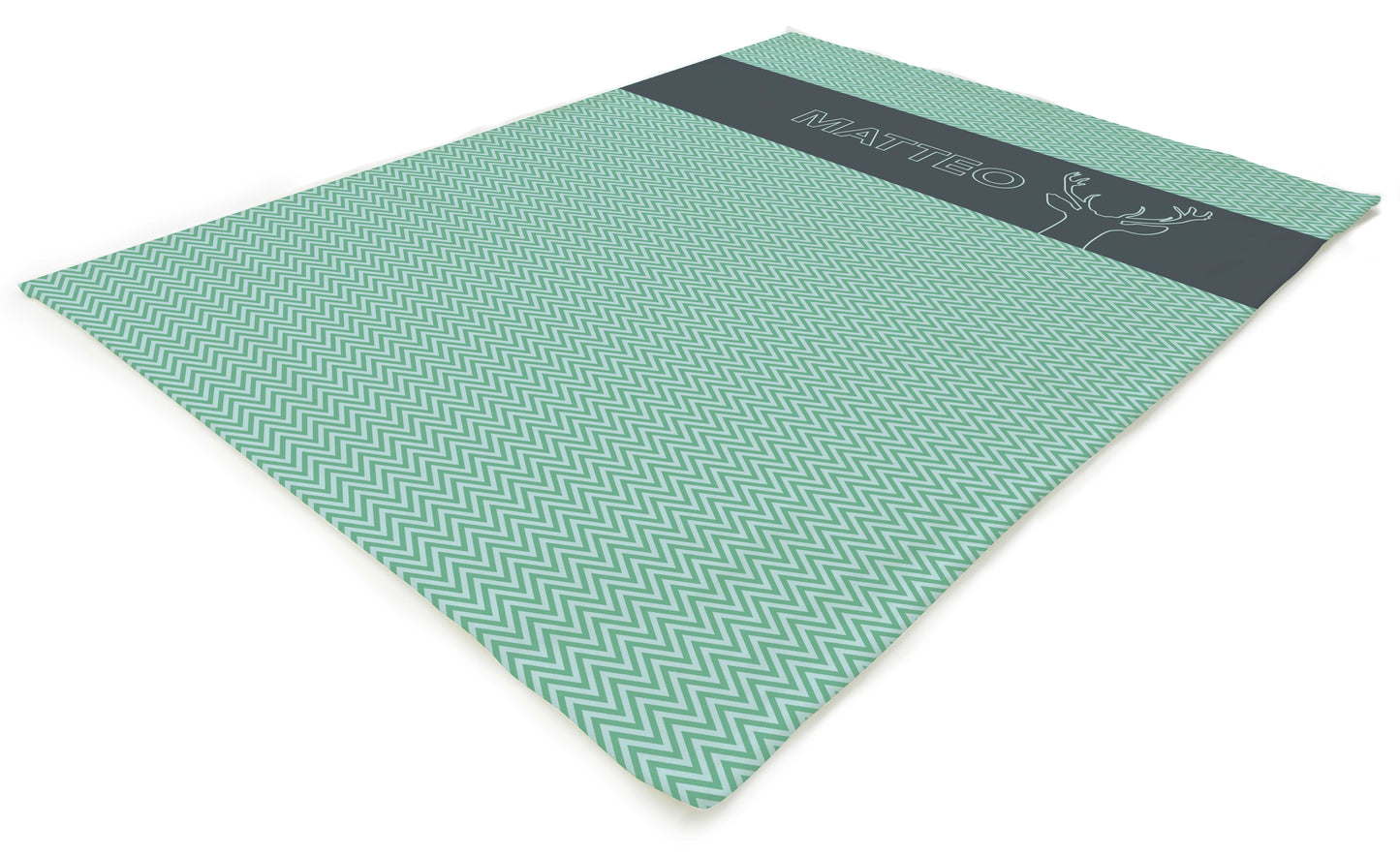 Couverture personnalisable | Tête de cerf et chevrons