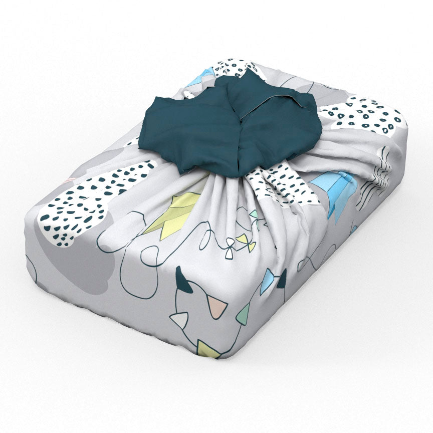 Emballage cadeau réutilisable | Avions en papier
