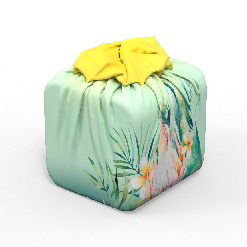 Emballage cadeau réutilisable | Fleurs tropicales
