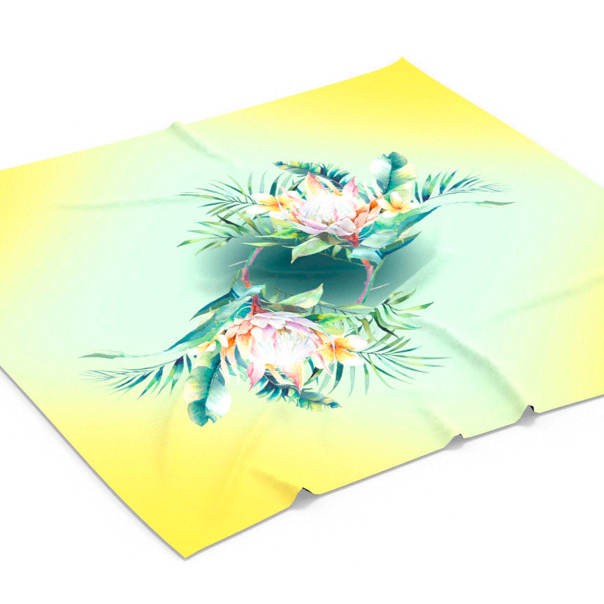 Emballage cadeau réutilisable | Fleurs tropicales