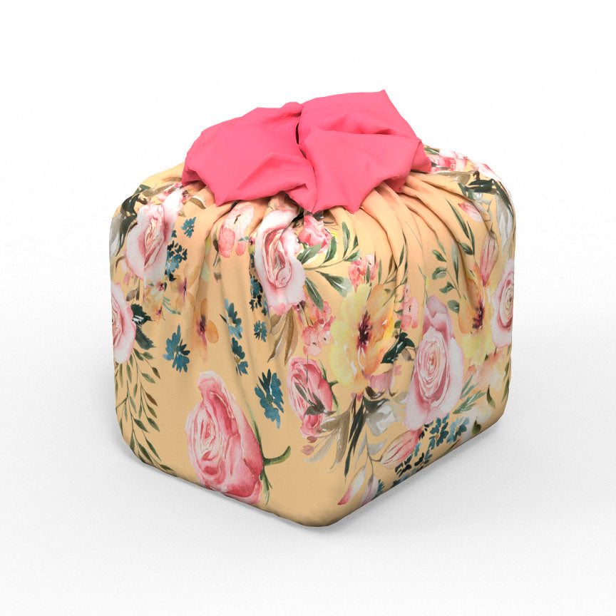Emballage cadeau réutilisable | Roses