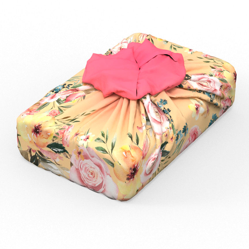 Emballage cadeau réutilisable | Roses