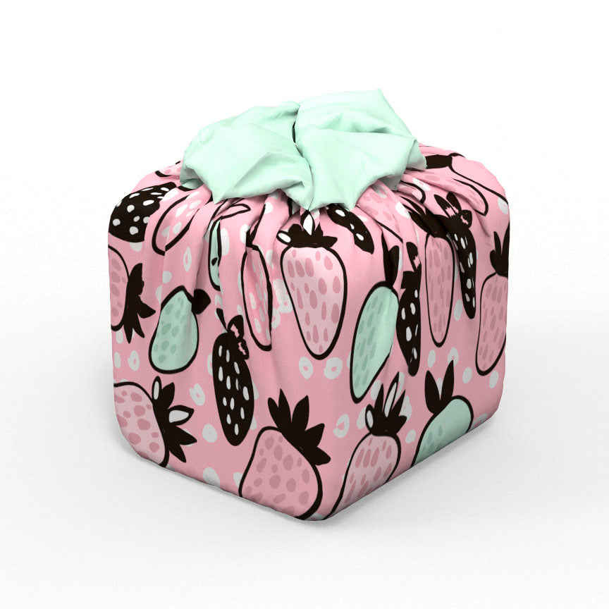 Emballage cadeau réutilisable | Fraises