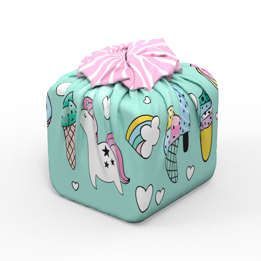 Emballage cadeau réutilisable | Licornes