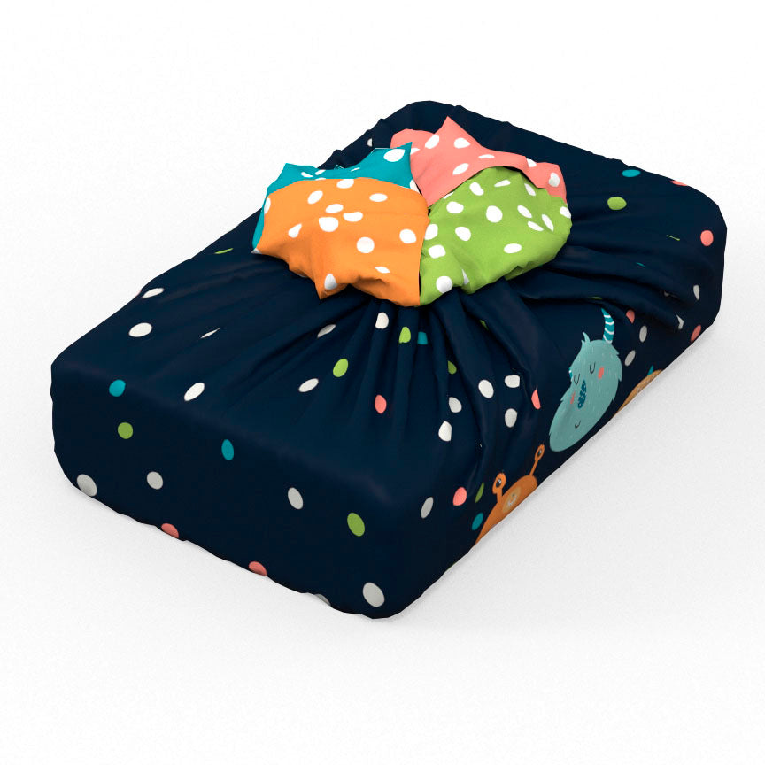 Emballage cadeau réutilisable | Petits monstres