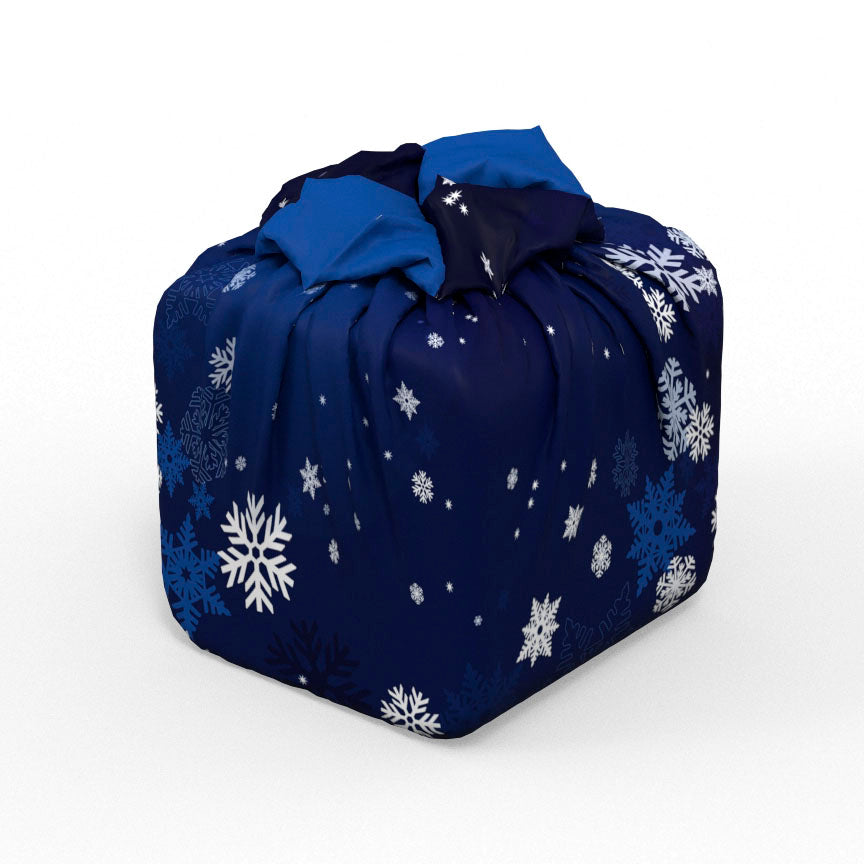 Emballage cadeau réutilisable | Flocons de Noël
