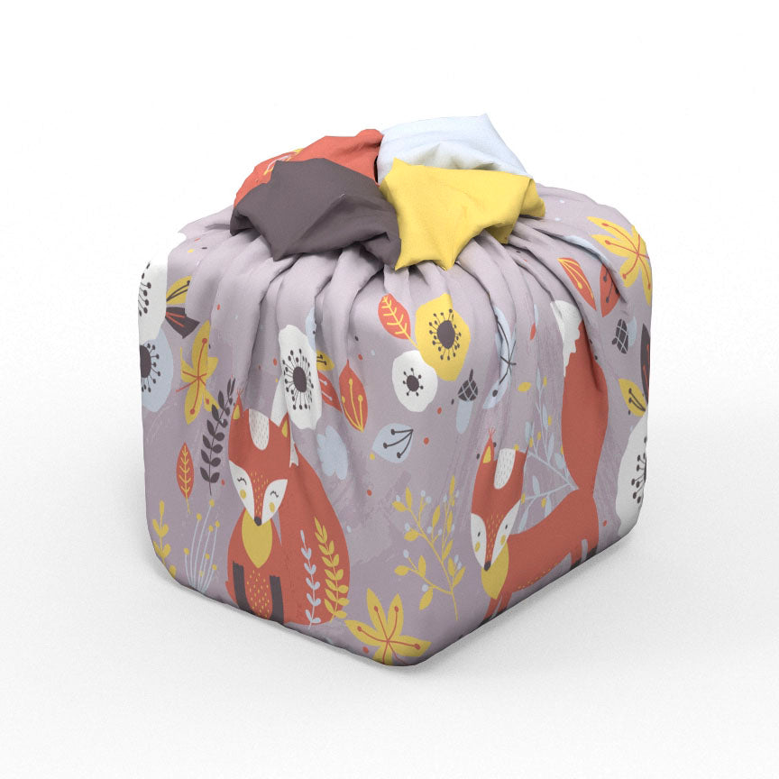 Emballage cadeau réutilisable | Renards