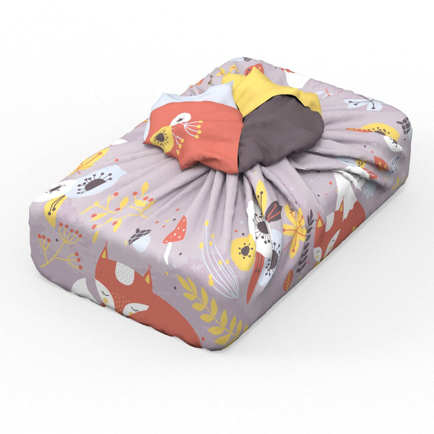 Emballage cadeau réutilisable | Renards