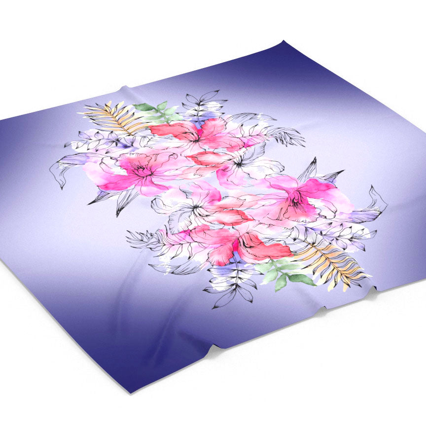 Emballage cadeau réutilisable | Fleurs roses