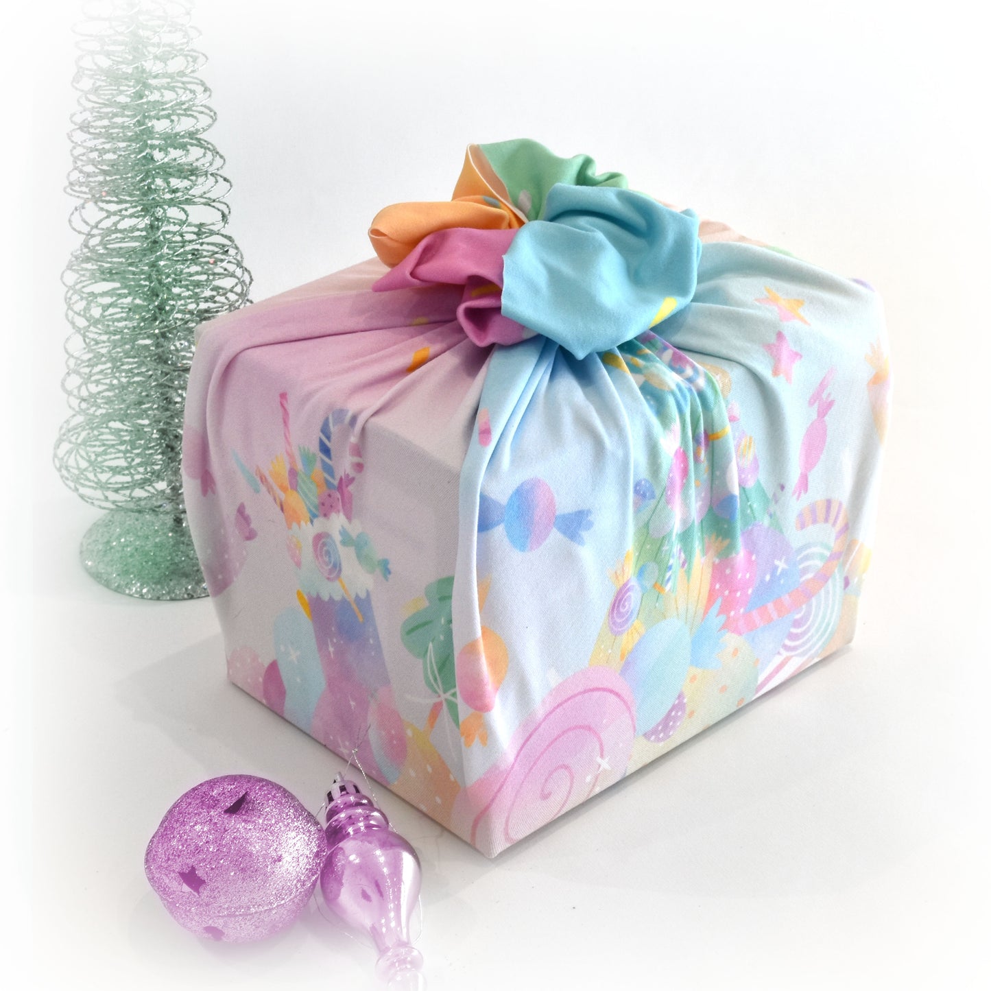 Reusable Gift Wrap | Christmas Candy