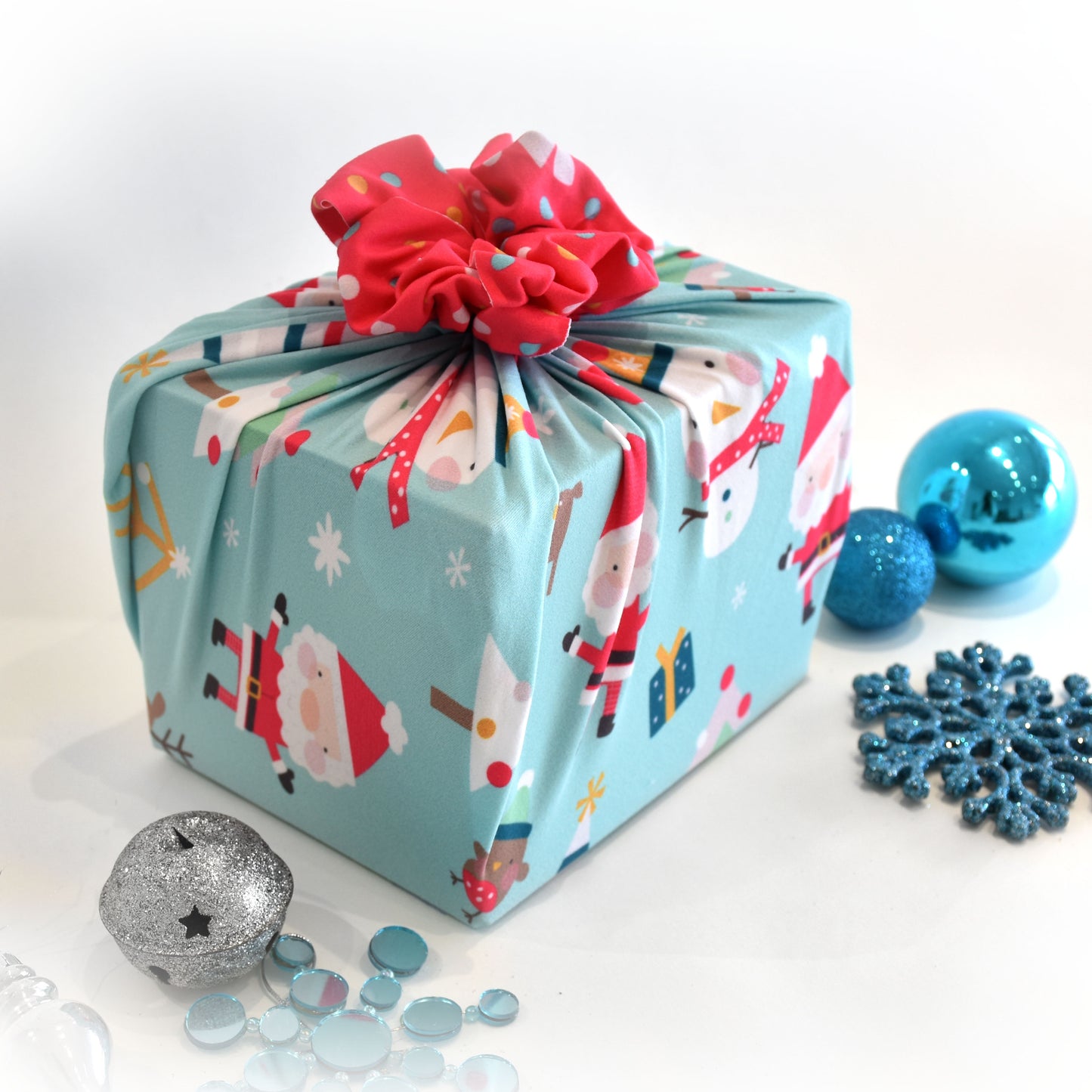 Emballage cadeau réutilisable | Personnages de Noël