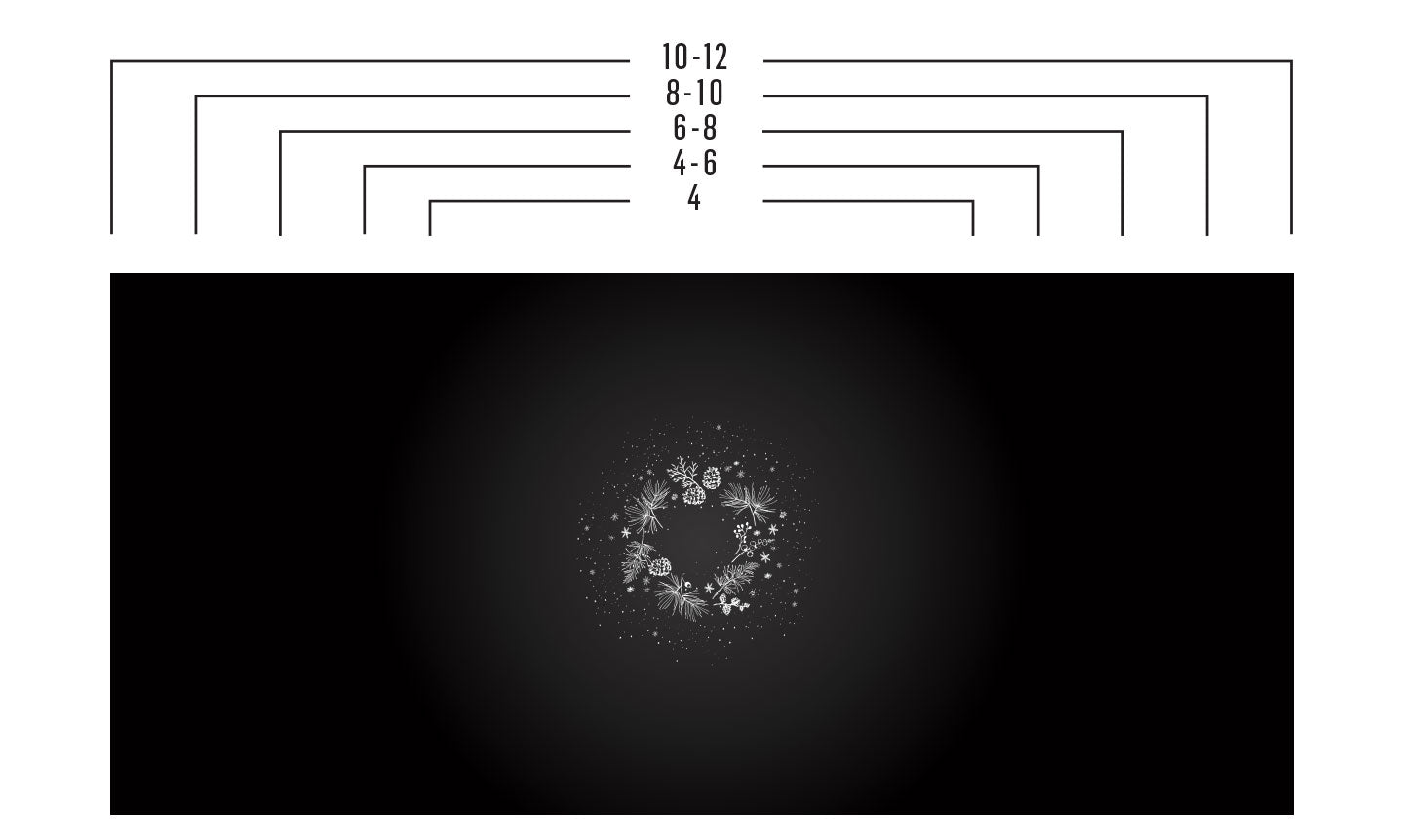 Tablecloth | Branches - Black