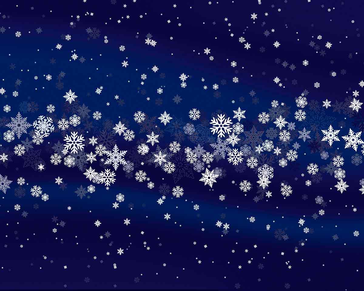 Nappe | Flocons - bleue