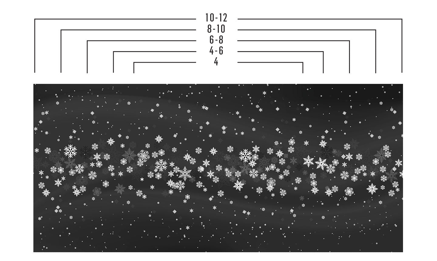 Tablecloth | Snowflakes - Grey