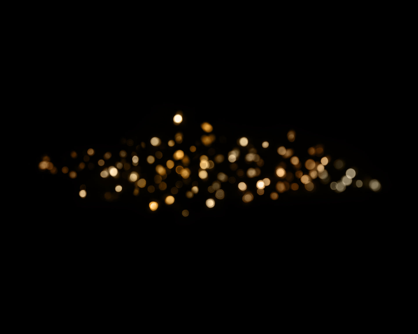 Tablecloth | Golden Lights - Black