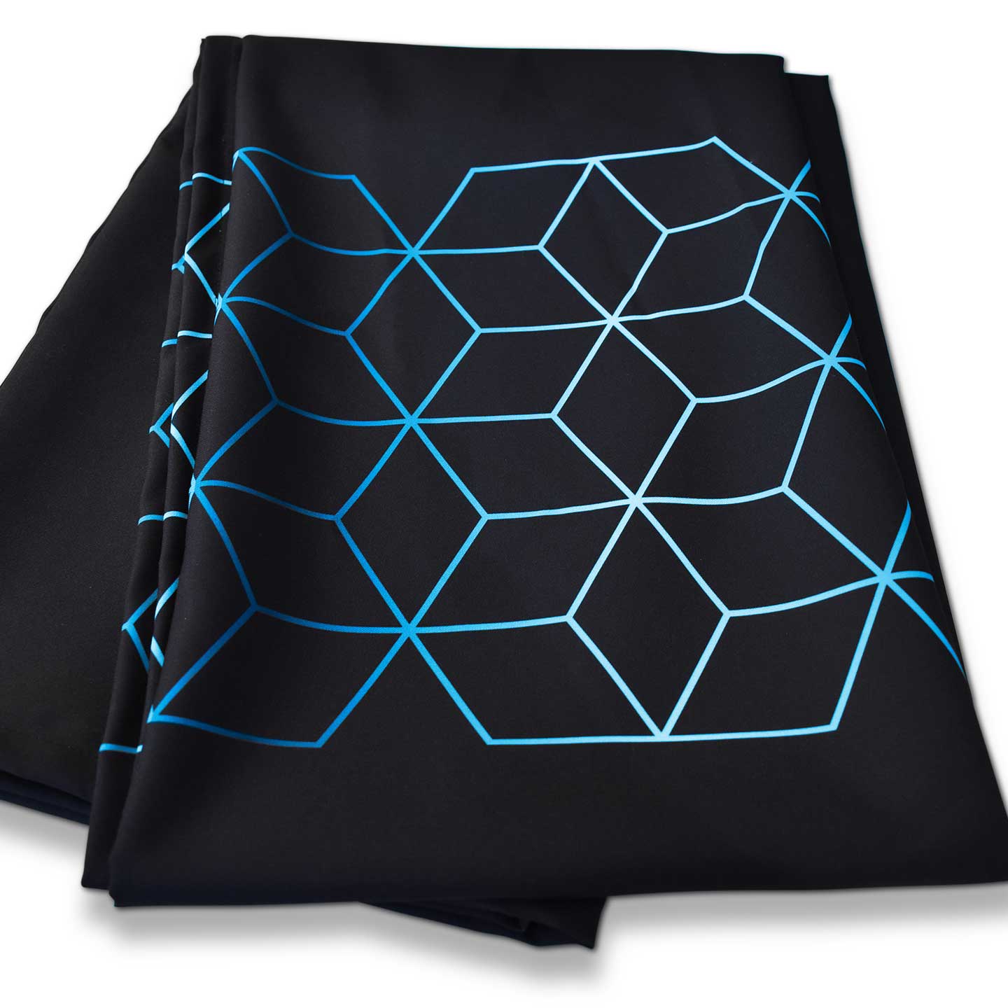 Tablecloth | Blue Geometry - Black