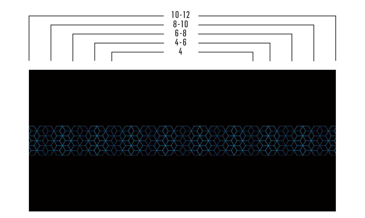 Tablecloth | Blue Geometry - Black