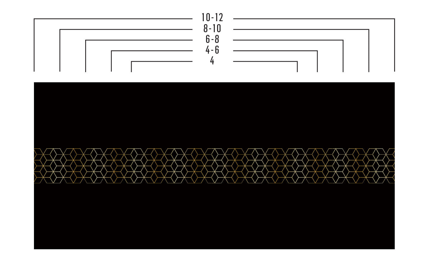 Tablecloth | Golden Geometry - Black